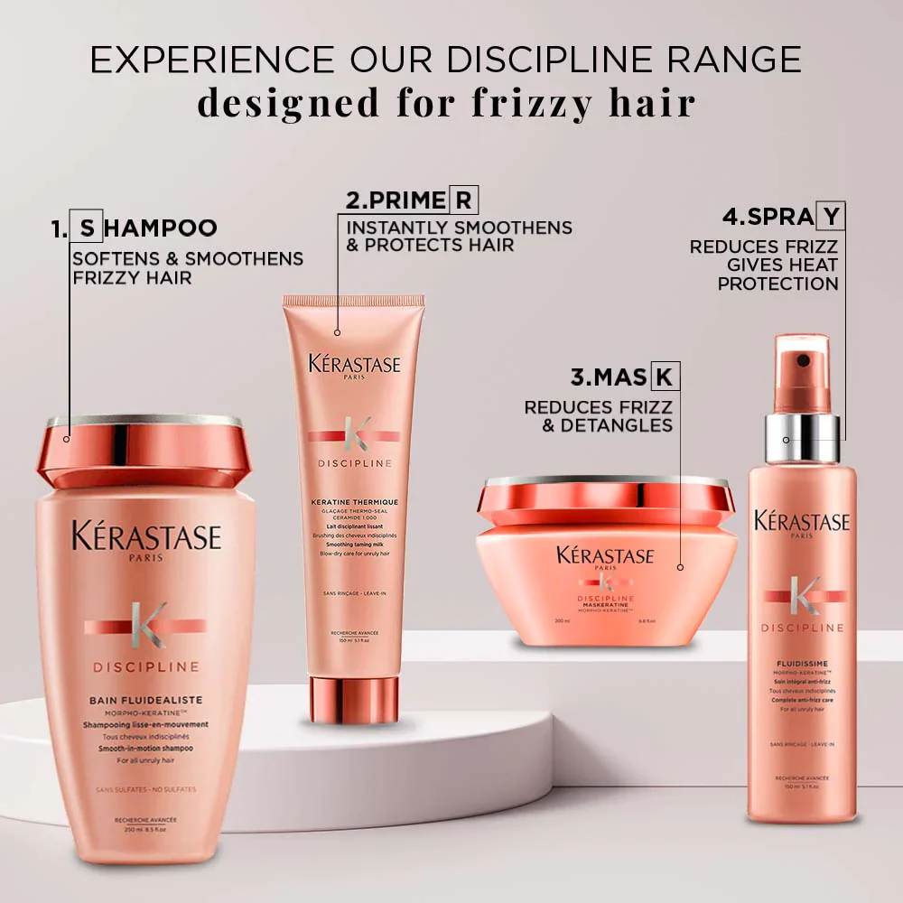 Kérastase Discipline Keratin Thermique Heat Protectant Blow-Dry Cream150ml - Image 4