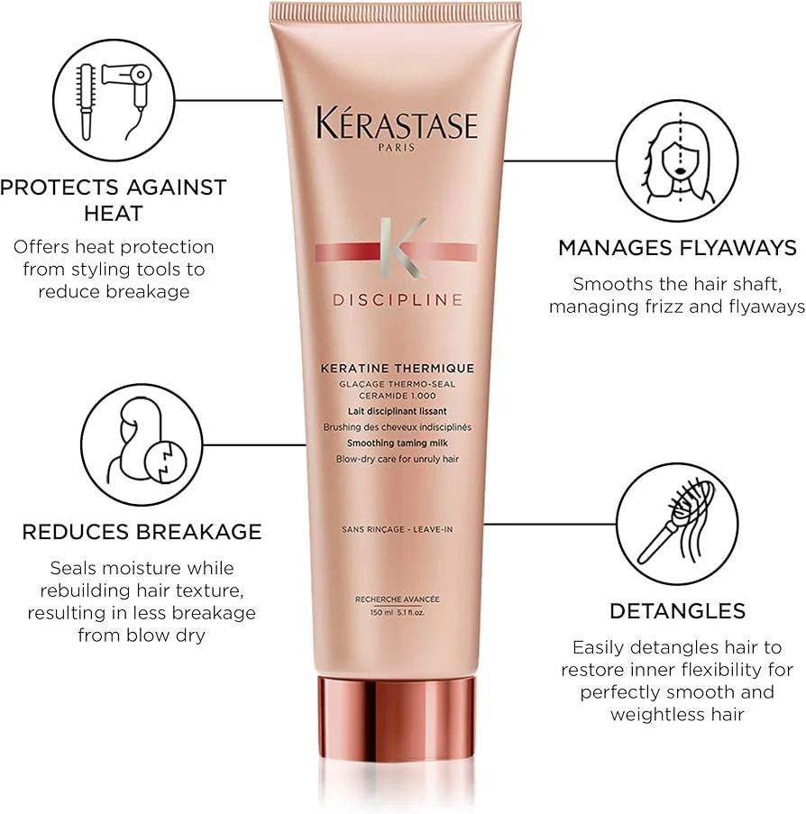 Kérastase Discipline Keratin Thermique Heat Protectant Blow-Dry Cream150ml - Image 3