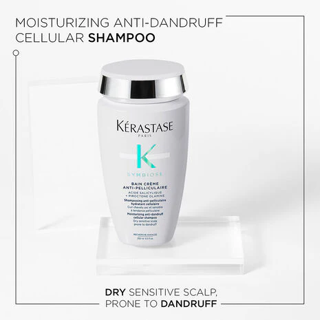 Kérastase Symbiose Moisturising Anti-Dandruff Shampoo, For Dry Sensitive Scalp 250ml - Image 3